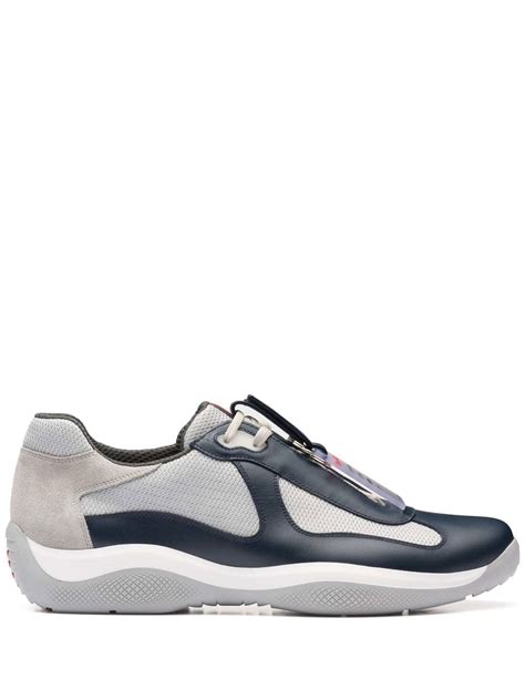 prada americas cup sneakers navy|prada americas cup farfetch.